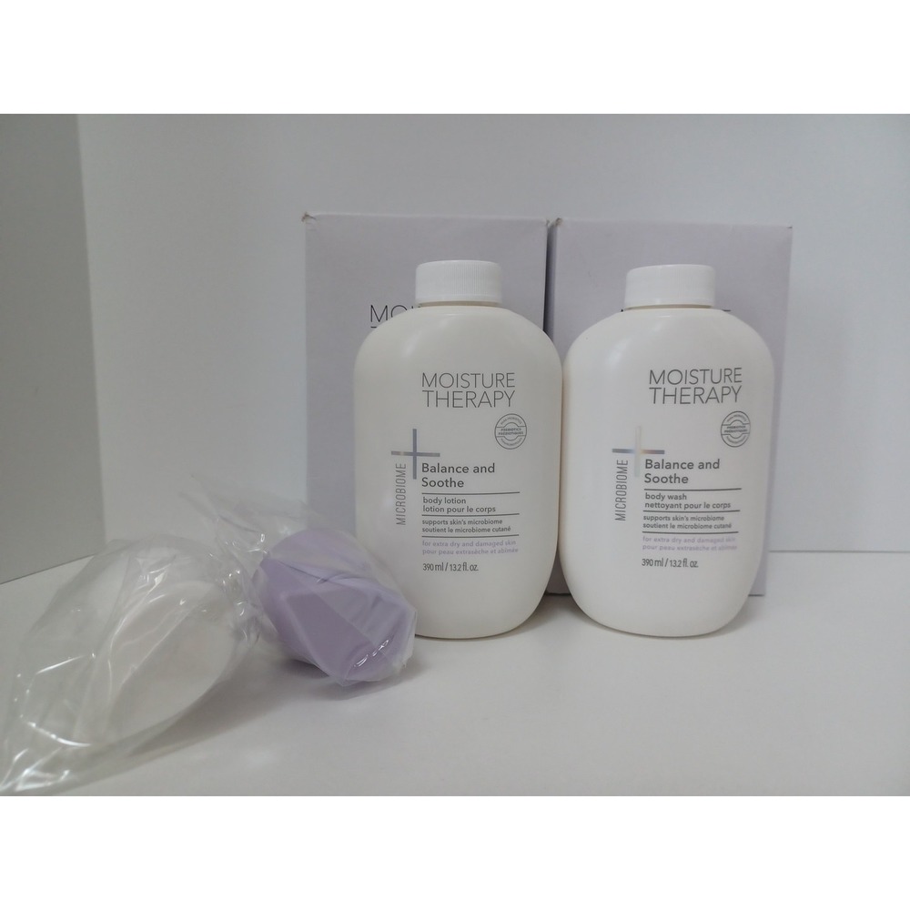 Avon Moisture Therapy Microbiome Balance & Soothe Body Lotion & Body Wash 13.2oz
